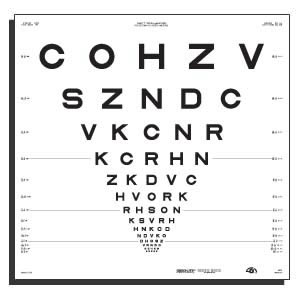 ETDRS远用视力表-字母（500016）