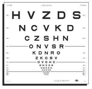 ETDRS远用视力表-字母（500013）