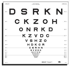 ETDRS远用视力表-字母（500015）