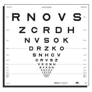 ETDRS远用视力表-字母（500018）