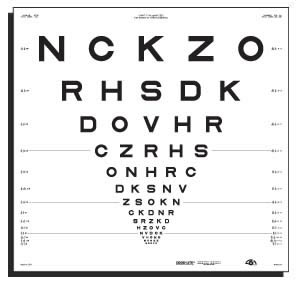 ETDRS远用视力表-字母（500014）